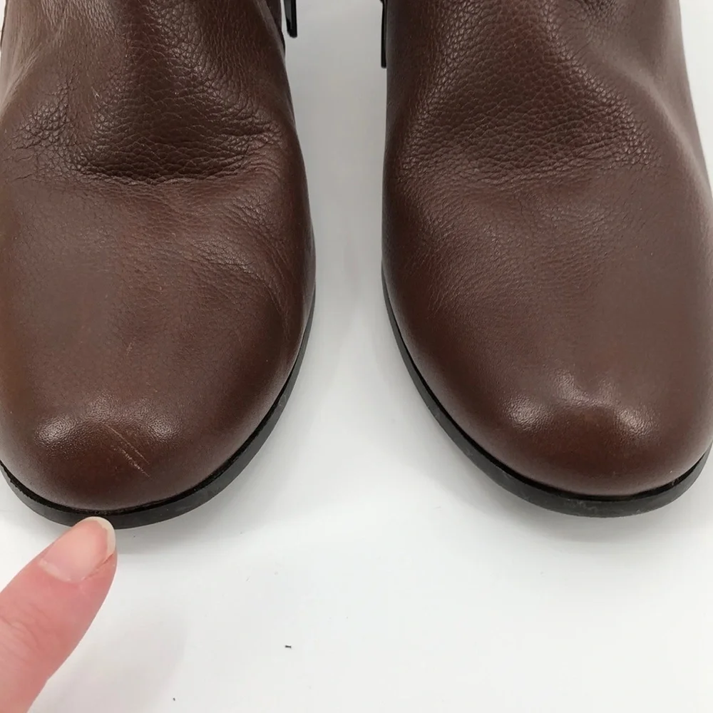 Cole Haan Signature Grand OS Booties Size 11B (H15-BR W02757 11B) Golden Buckle